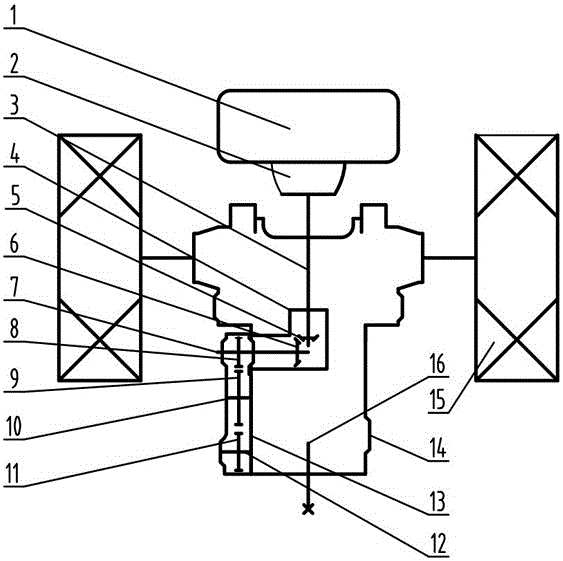 Power input mechanism of tractor chassis gearbox