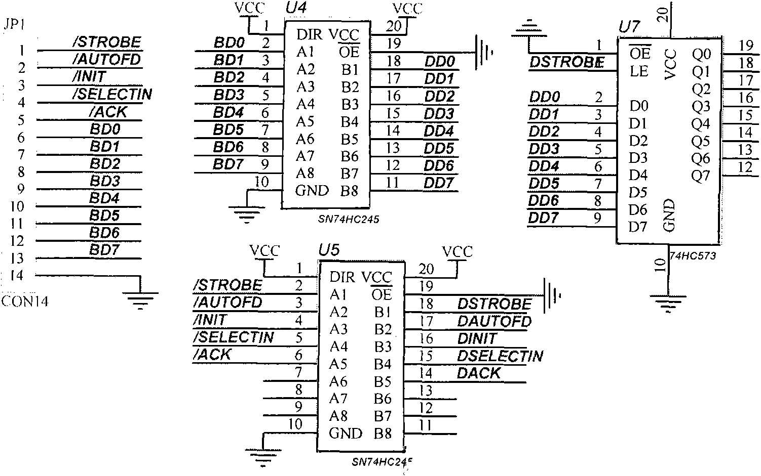 Supermarket Ethernet reception desk cash register digital information acquisition and transmission method