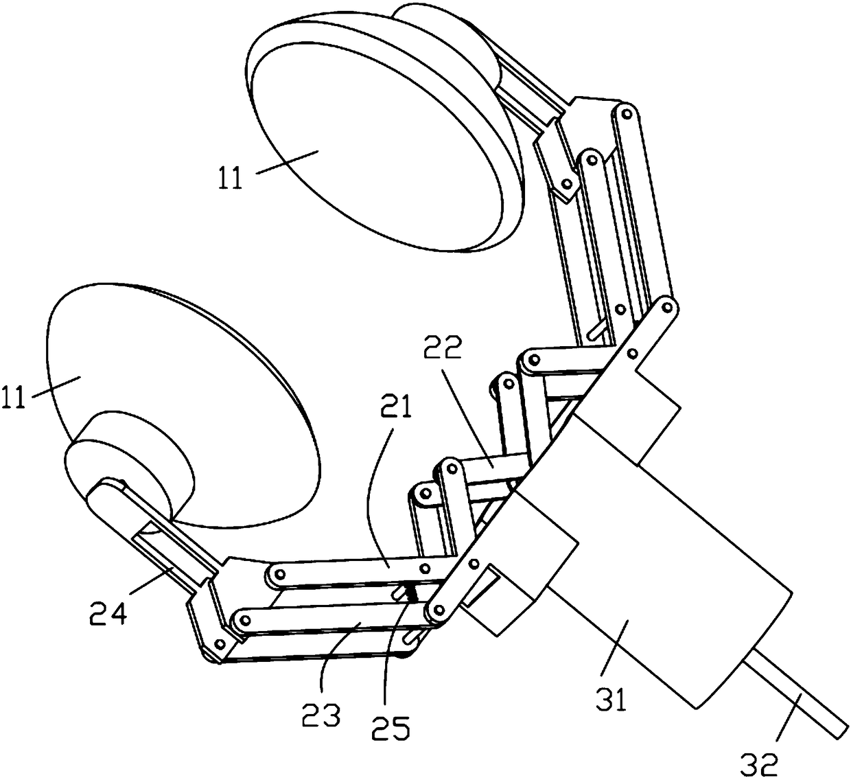 Adaptive bending-twisting metamorphic fruit-picking device