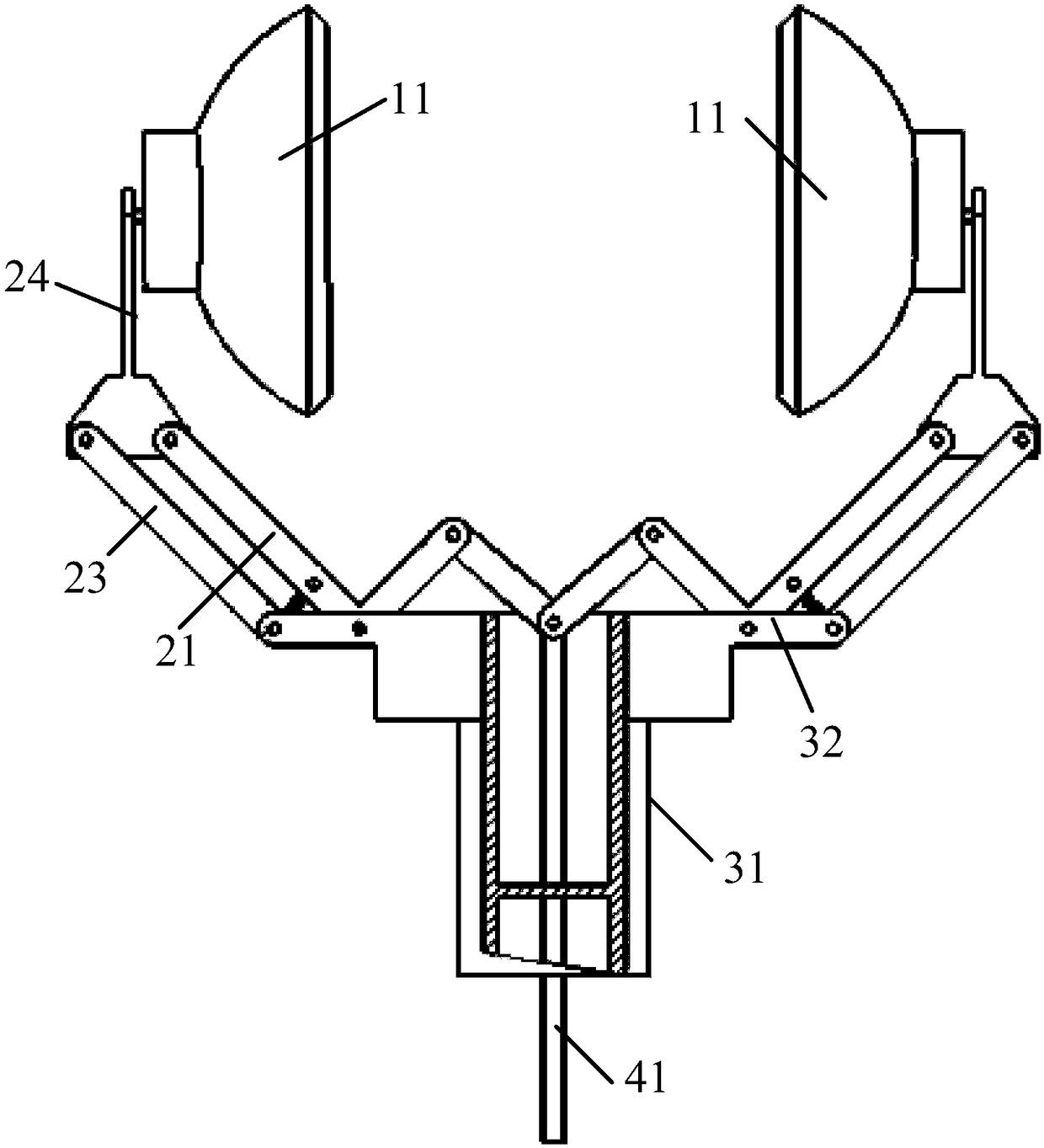 Adaptive bending-twisting metamorphic fruit-picking device