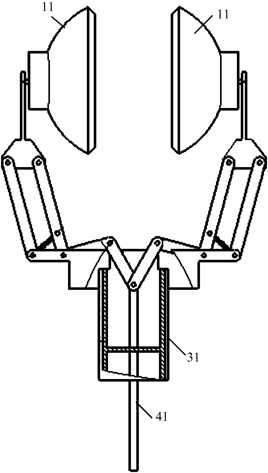 Adaptive bending-twisting metamorphic fruit-picking device