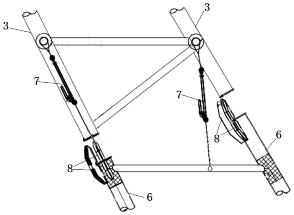 Method for hoisting FPSO flare tower by using floating crane