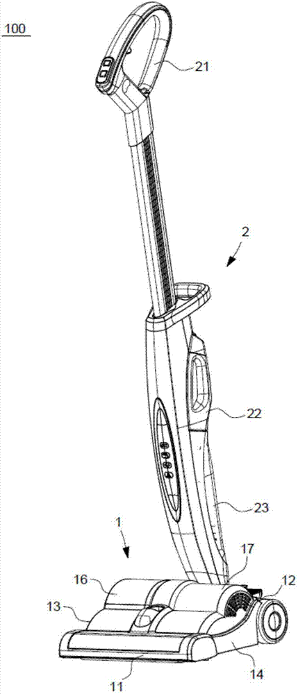 Ground cleaning machine