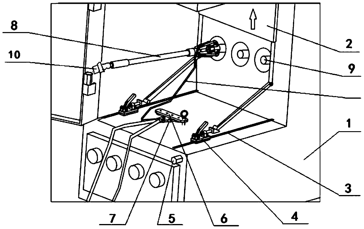 Adjustable centrally installed switchgear grounding device and method for using same