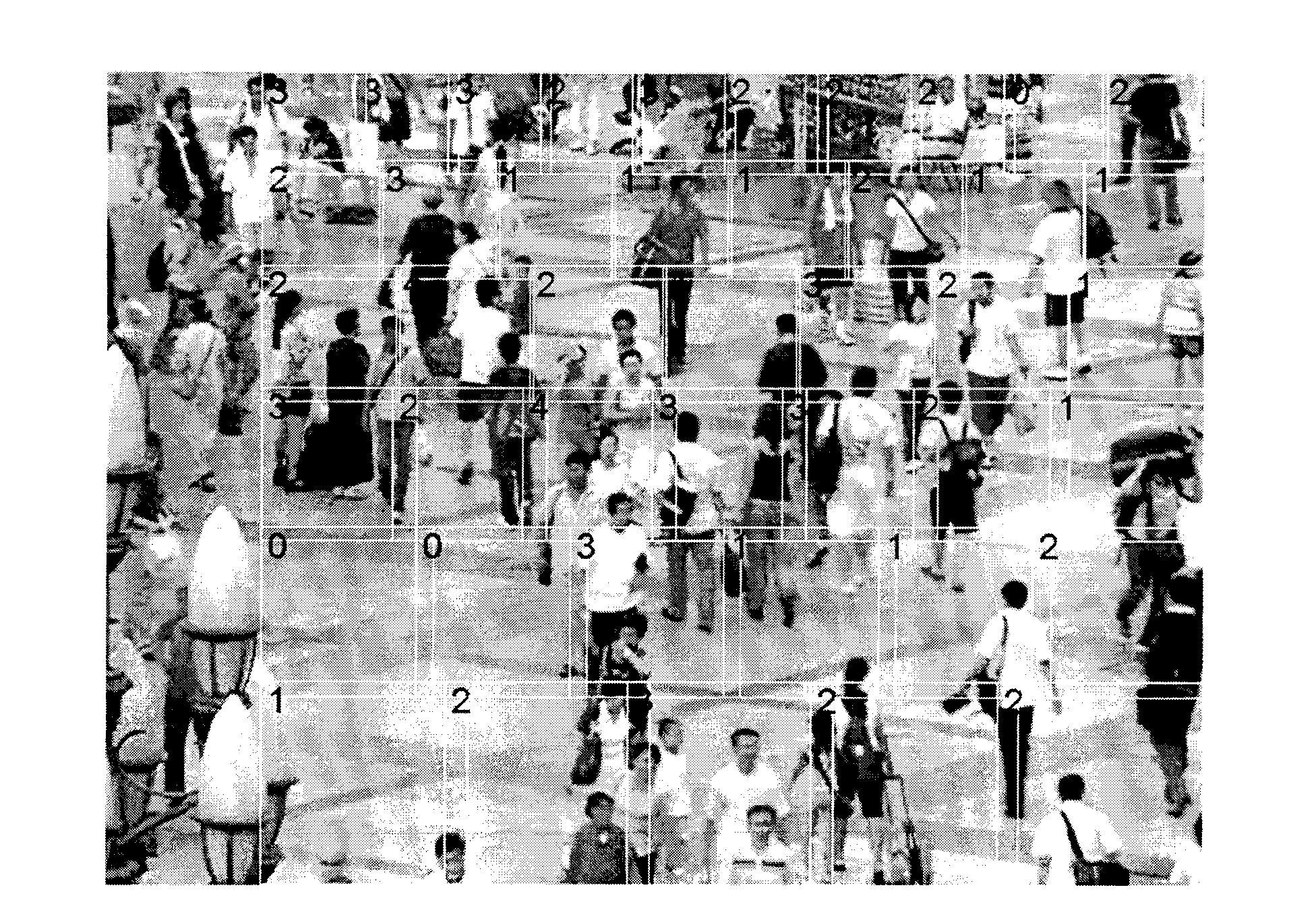 Method and system for judging crowd density in image