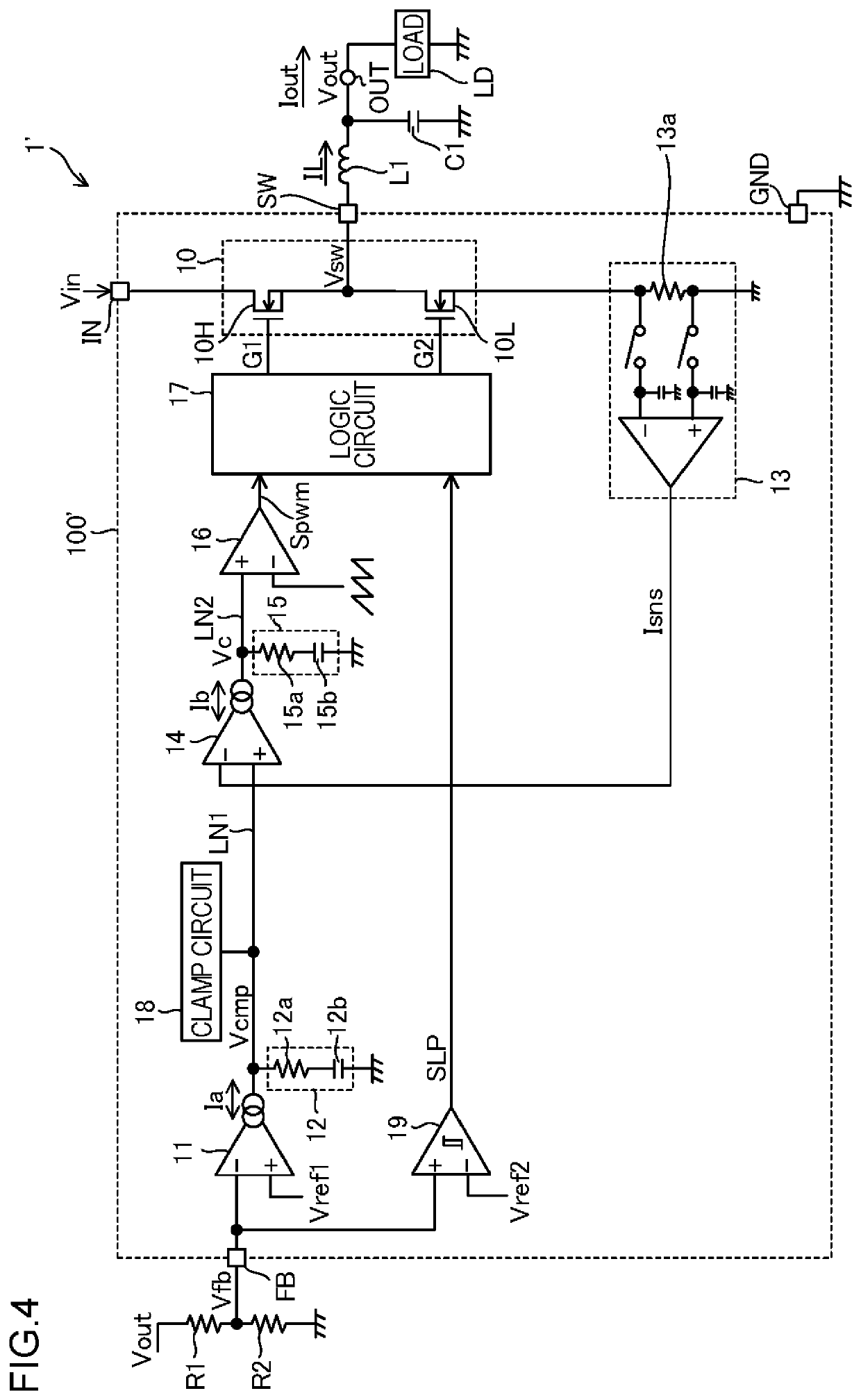 Switching power supply device and semiconductor device