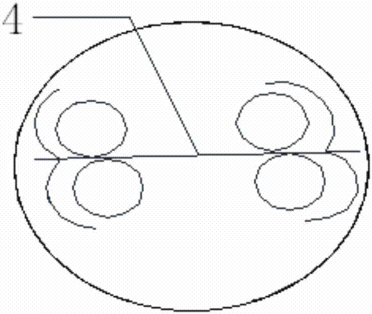 Formwork strengthening and supporting system of inverted-horn-shaped arc-shaped shear wall