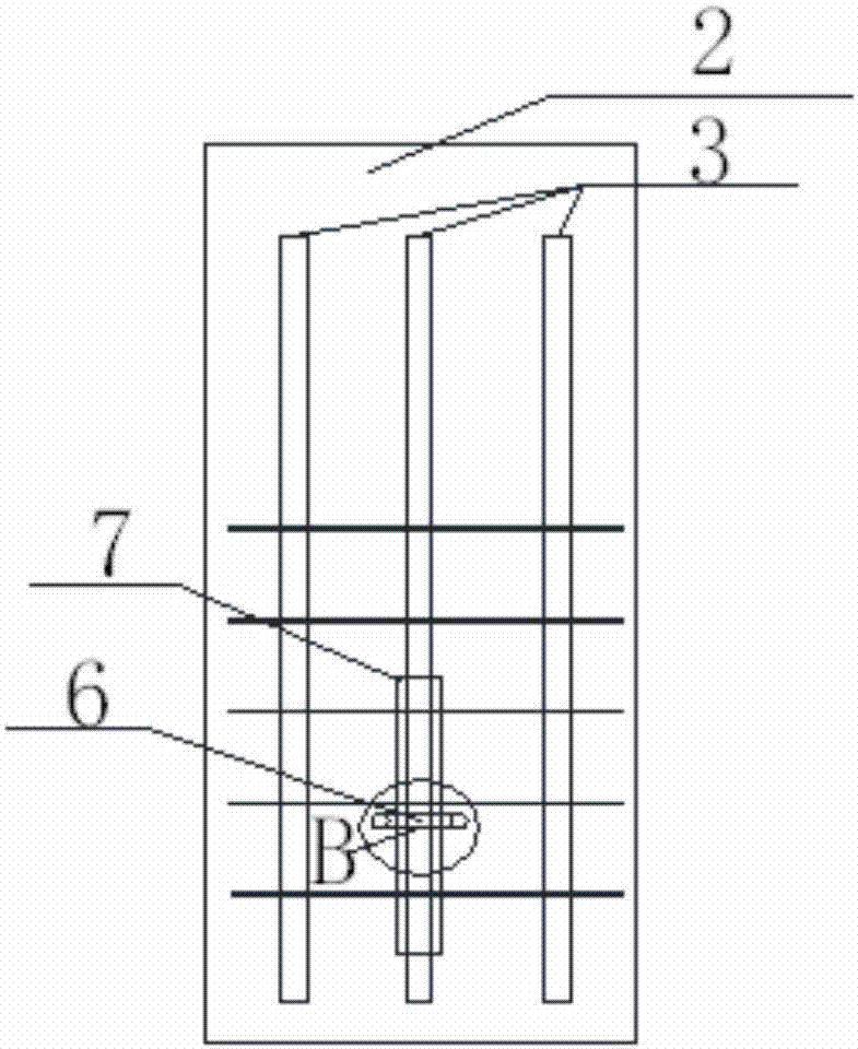 Formwork strengthening and supporting system of inverted-horn-shaped arc-shaped shear wall