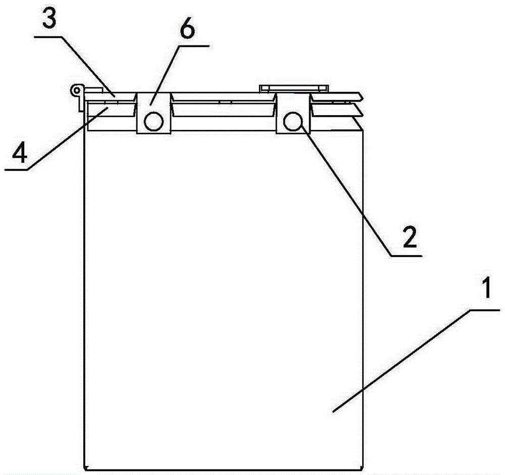 Battery box of storage battery for agricultural machine