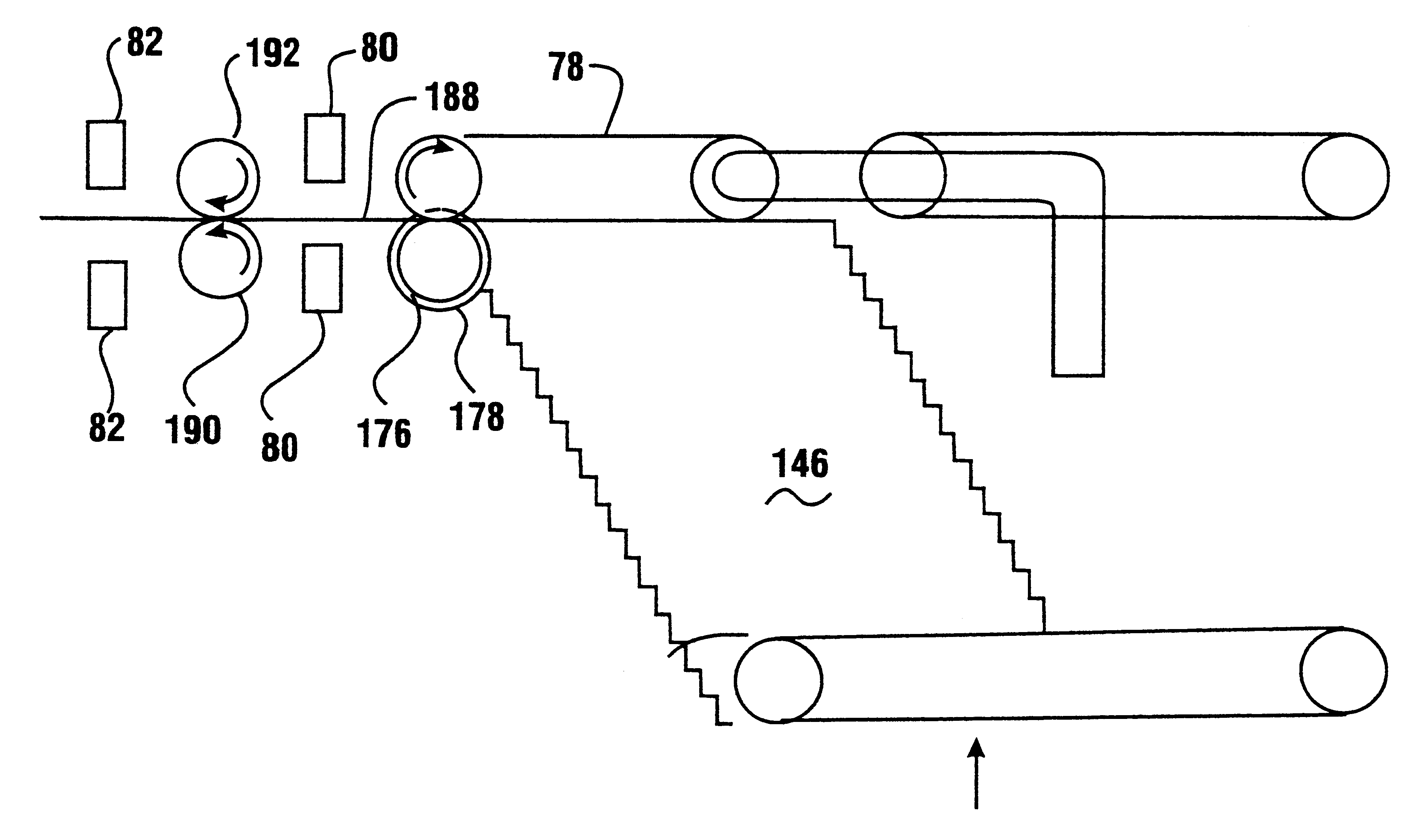 Document unstack system for currency recycling automated banking machine