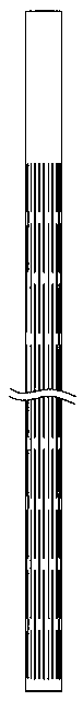 Staggered array bionic microtexture brain stimulation cannula electrode and preparation method thereof