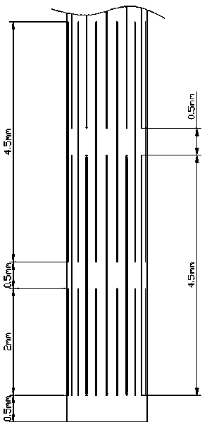 Staggered array bionic microtexture brain stimulation cannula electrode and preparation method thereof