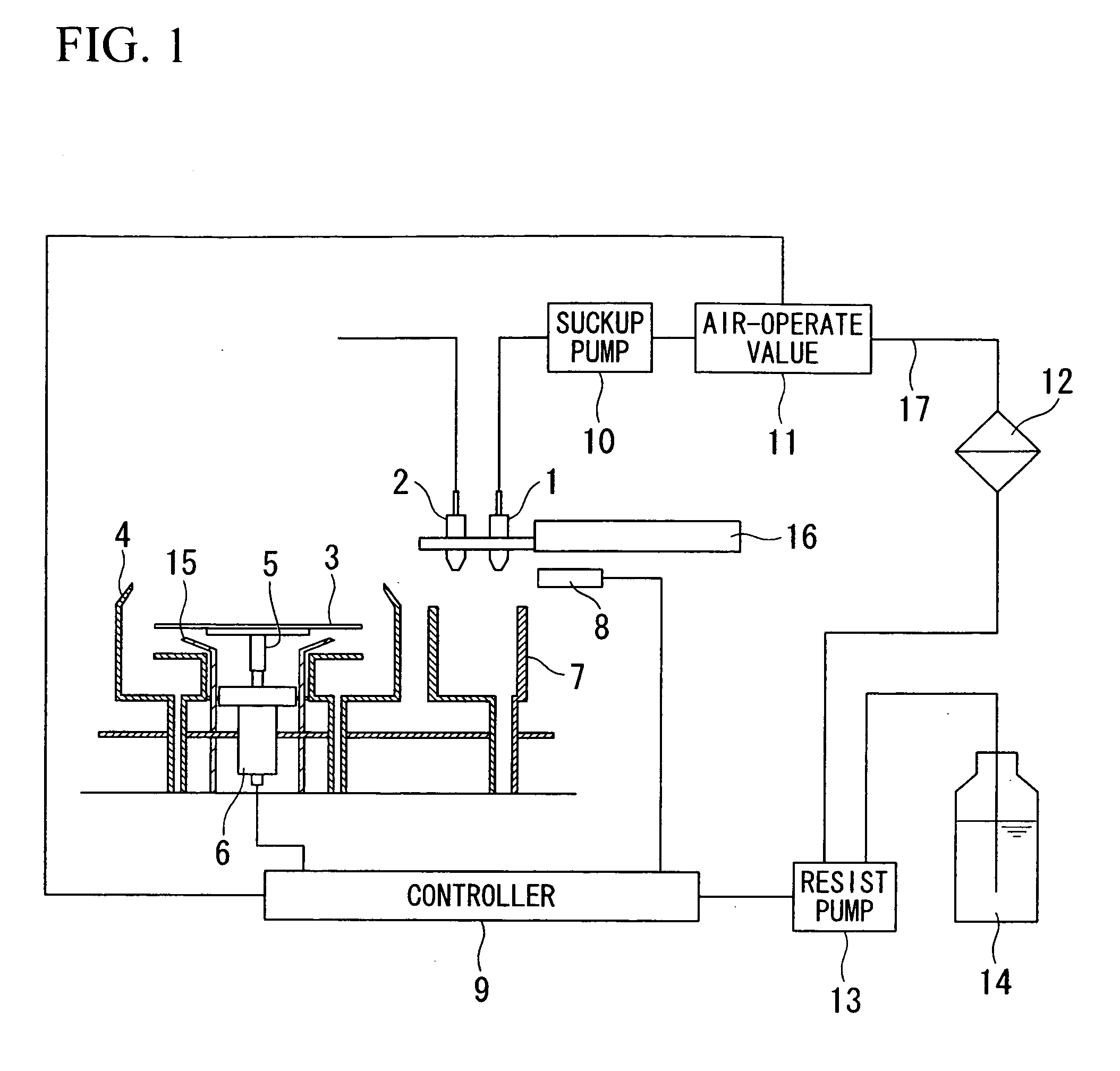 Resist coating method and apparatus