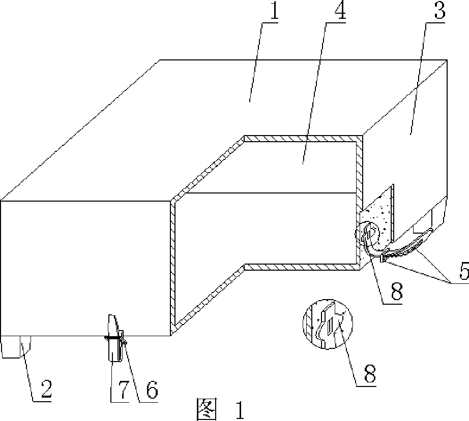 Hollow mold for filling cast-in-situ concrete