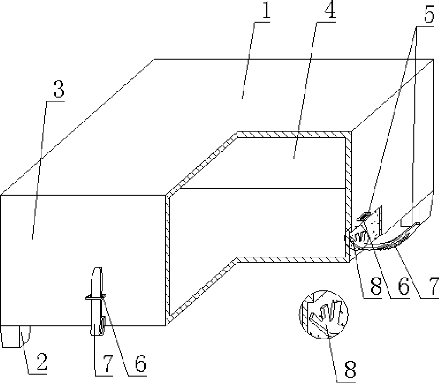 Hollow mold for filling cast-in-situ concrete