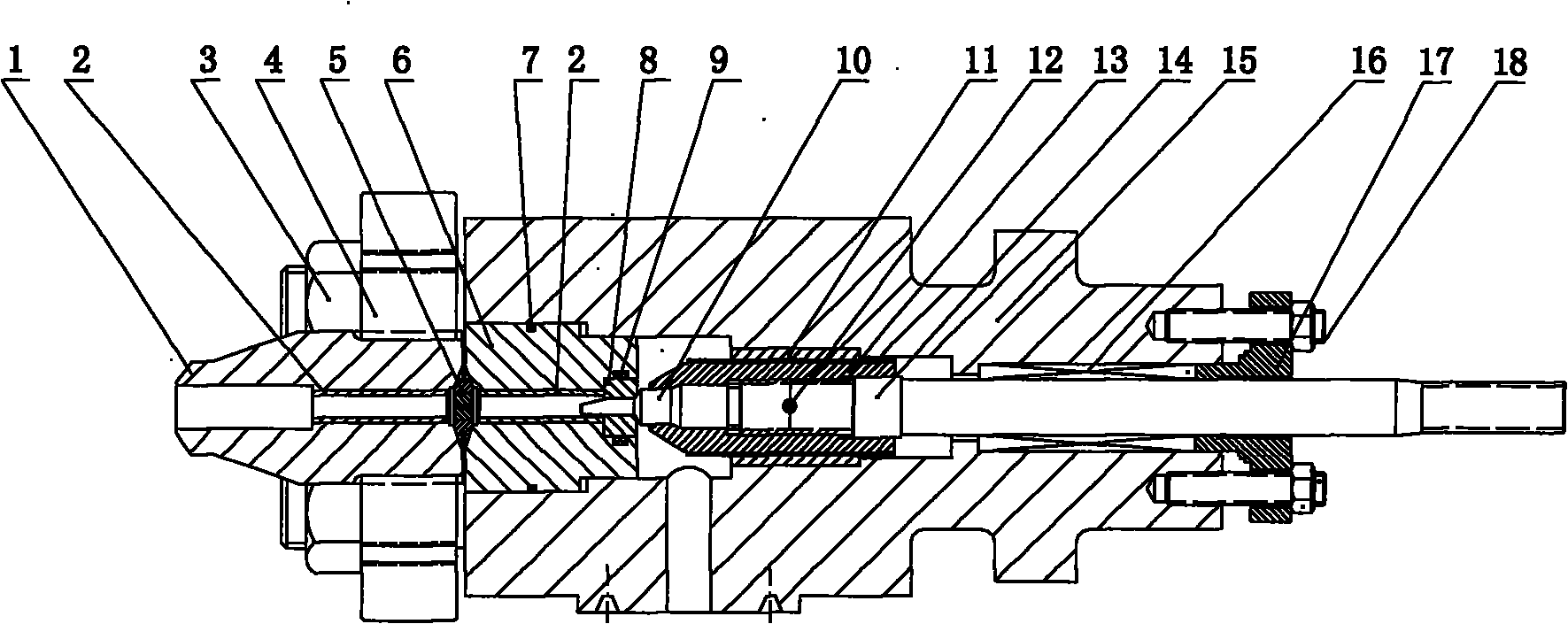 High-temperature high-pressure difference pressure-reducing valve