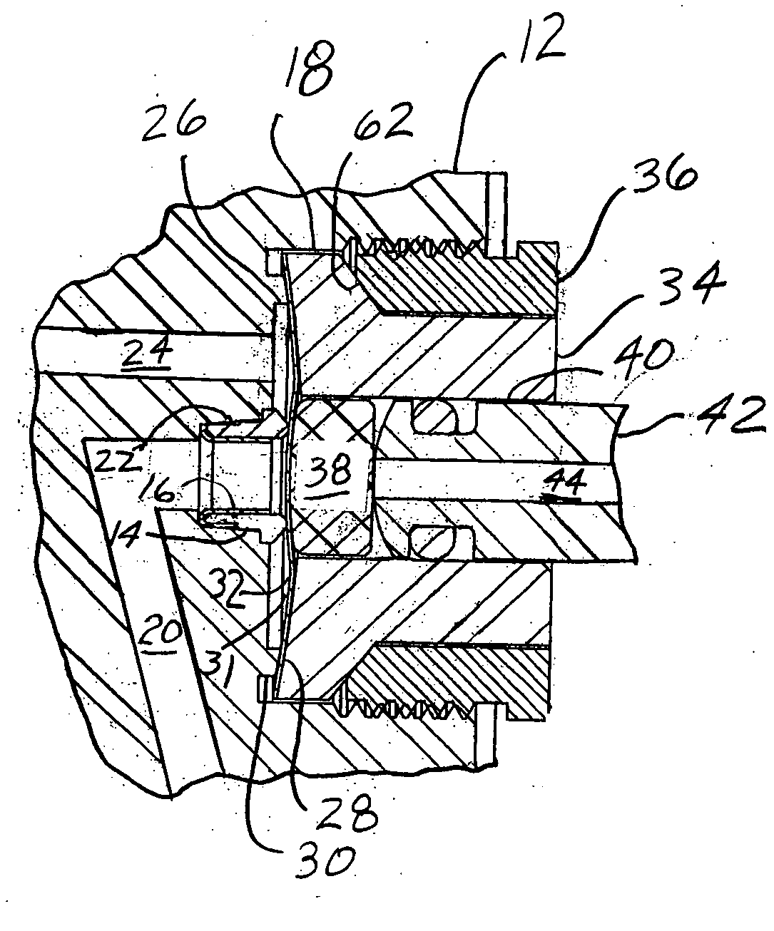 Removable valve seat member for diaphragm valve