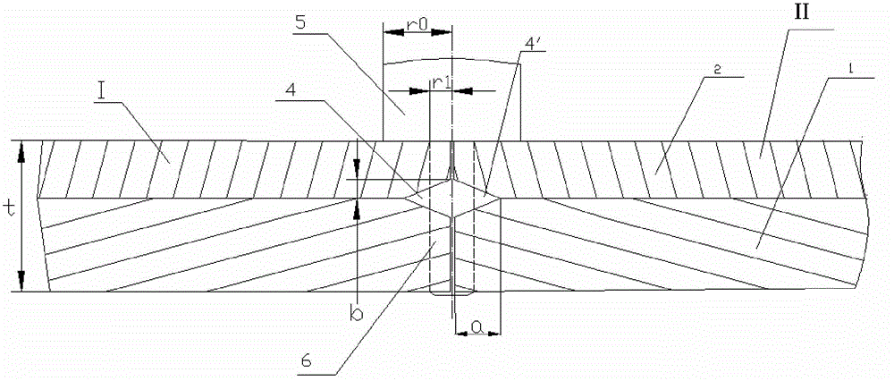 A kind of welding method of carbon steel and stainless steel clad plate