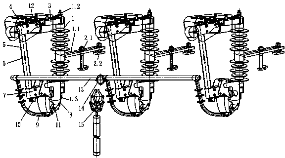 Automatic three-phase-synchronization-fall-off fuse protector