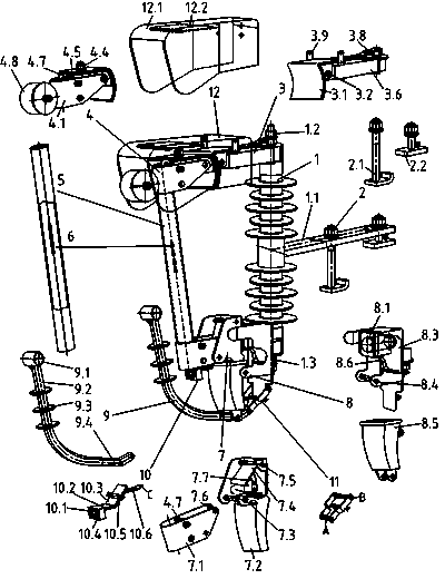 Automatic three-phase-synchronization-fall-off fuse protector