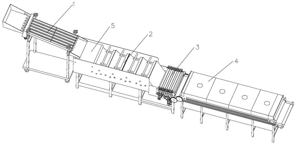 Continuous processing production line for tea leaves