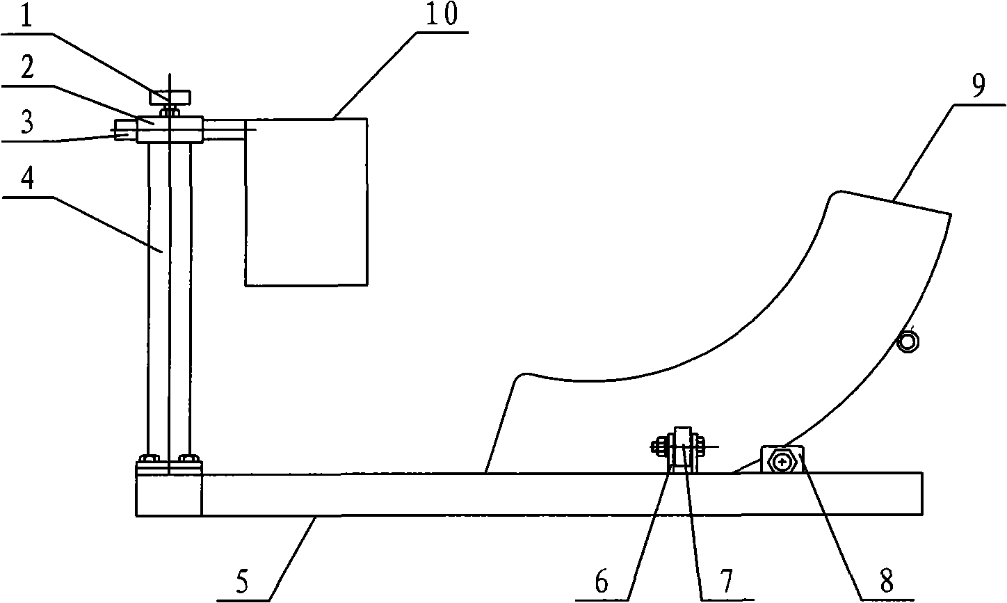 Motorcycle front-wheel fixation rack