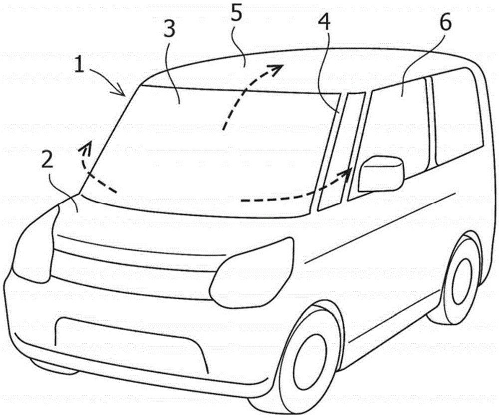 Air noise reduction structure of the front pillar