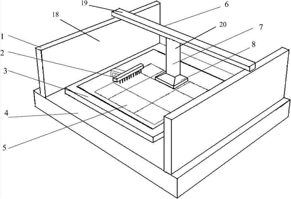 Array substrate detecting head and device and array substrate detecting method