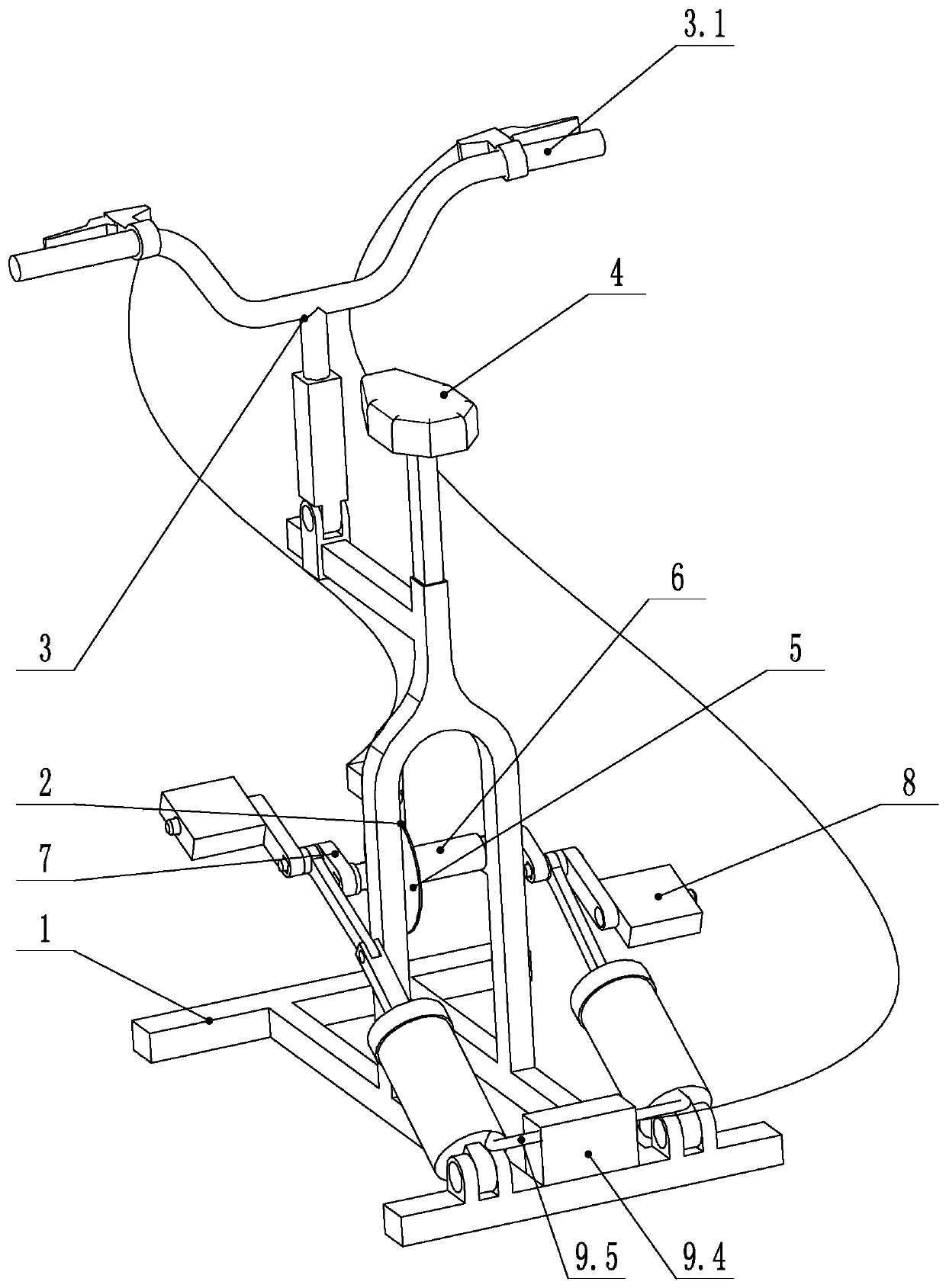 Reciprocating dynamic cycling bike