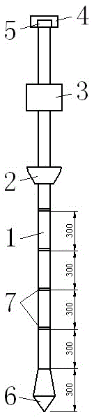 A method for recording drilling depth and hammering times and drilling device