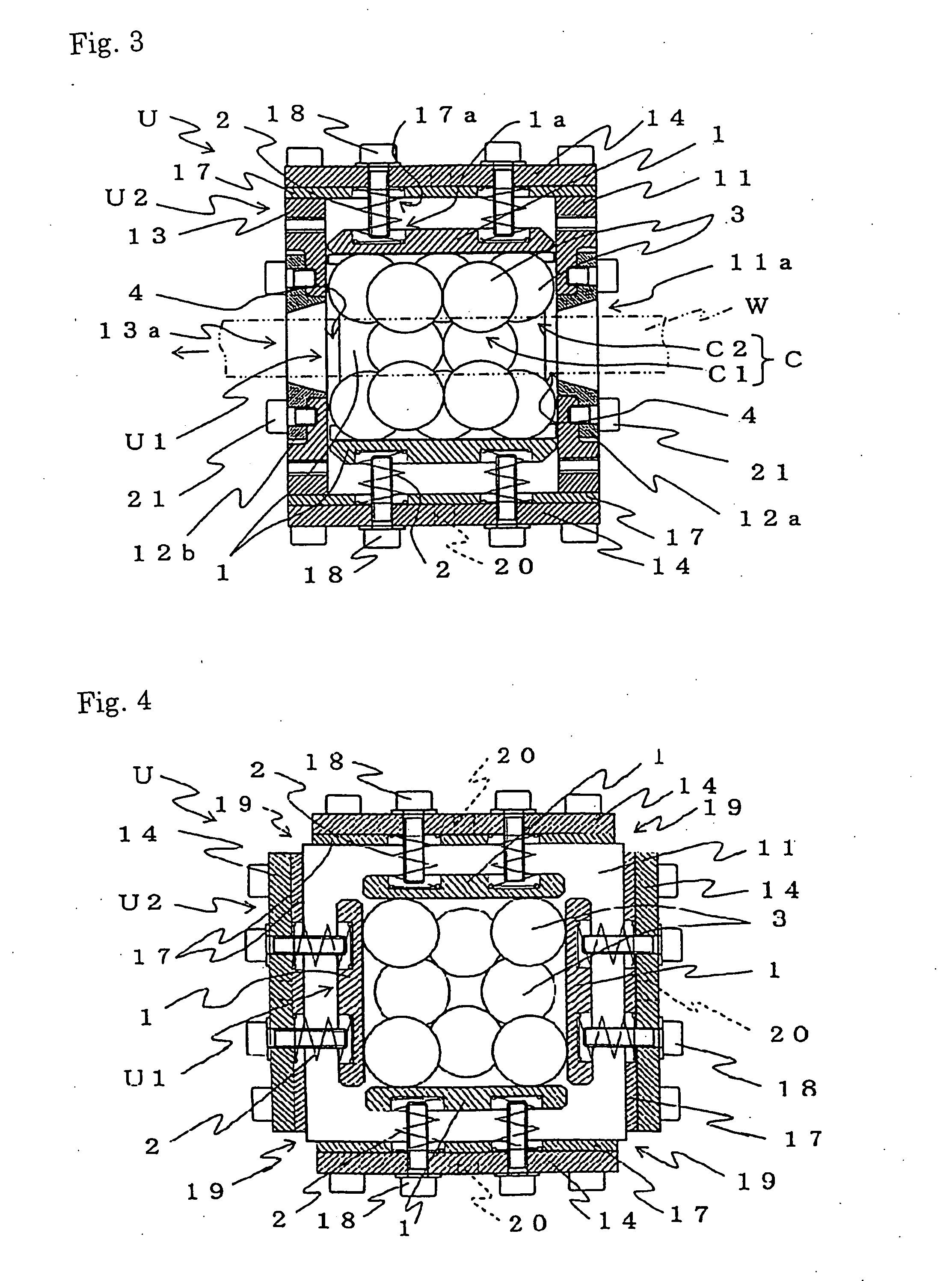 Supporting mechanism for a long material a supporting unit using this mechanism, and a method for preventing swing of a long piece of material