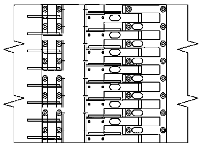 Integrated integral installation comb plate expansion joint device and construction method