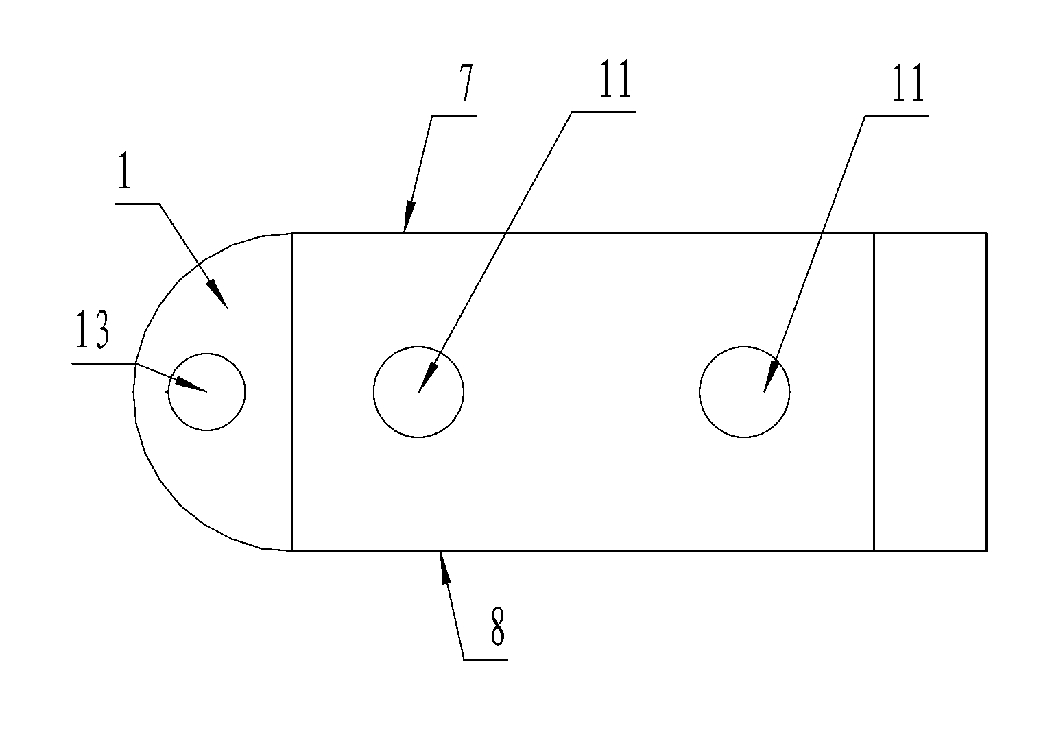 Rectangular fully welded U-shaped tube type heating network heater