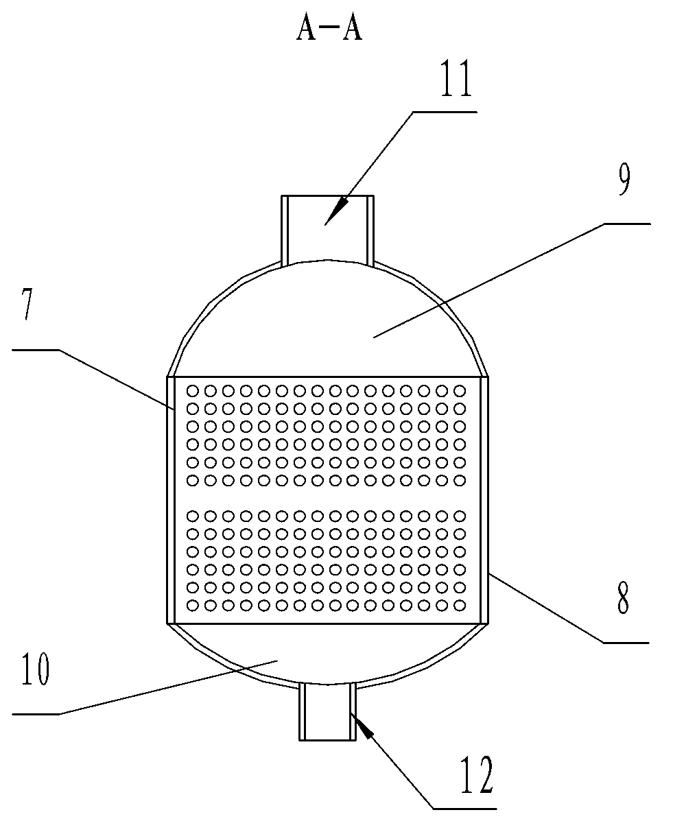 Rectangular fully welded U-shaped tube type heating network heater