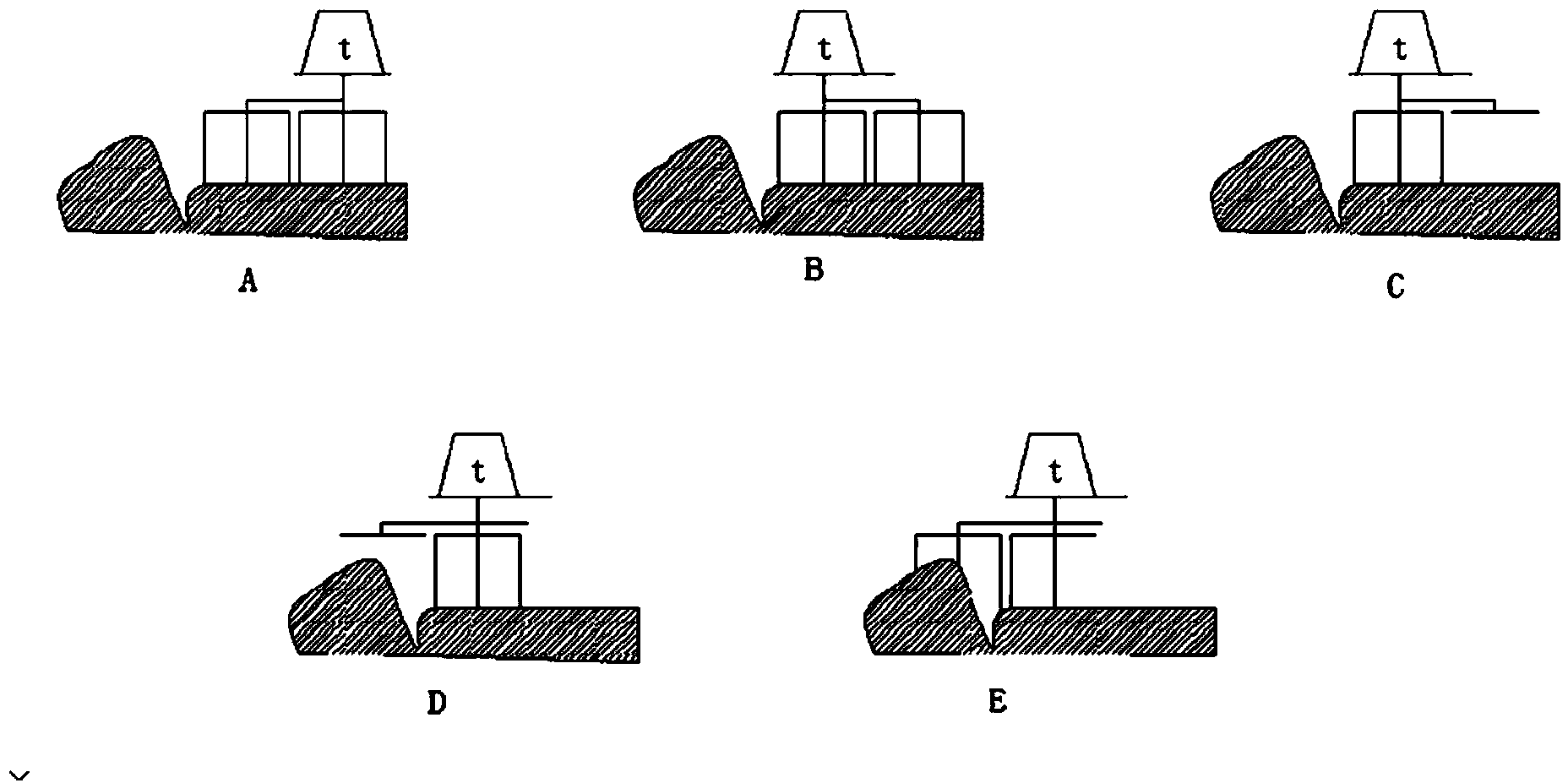 All-terrain telescopic-leg-type fix-foot rotating advancing robot