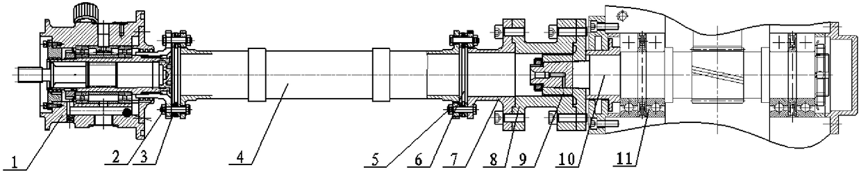 High speed shaft system with torque measuring function