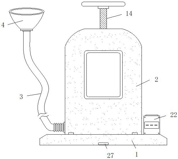 Lung training device for respiratory medicine patient