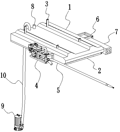 Method for adding helicopter fire fighting device and helicopter fire fighting device