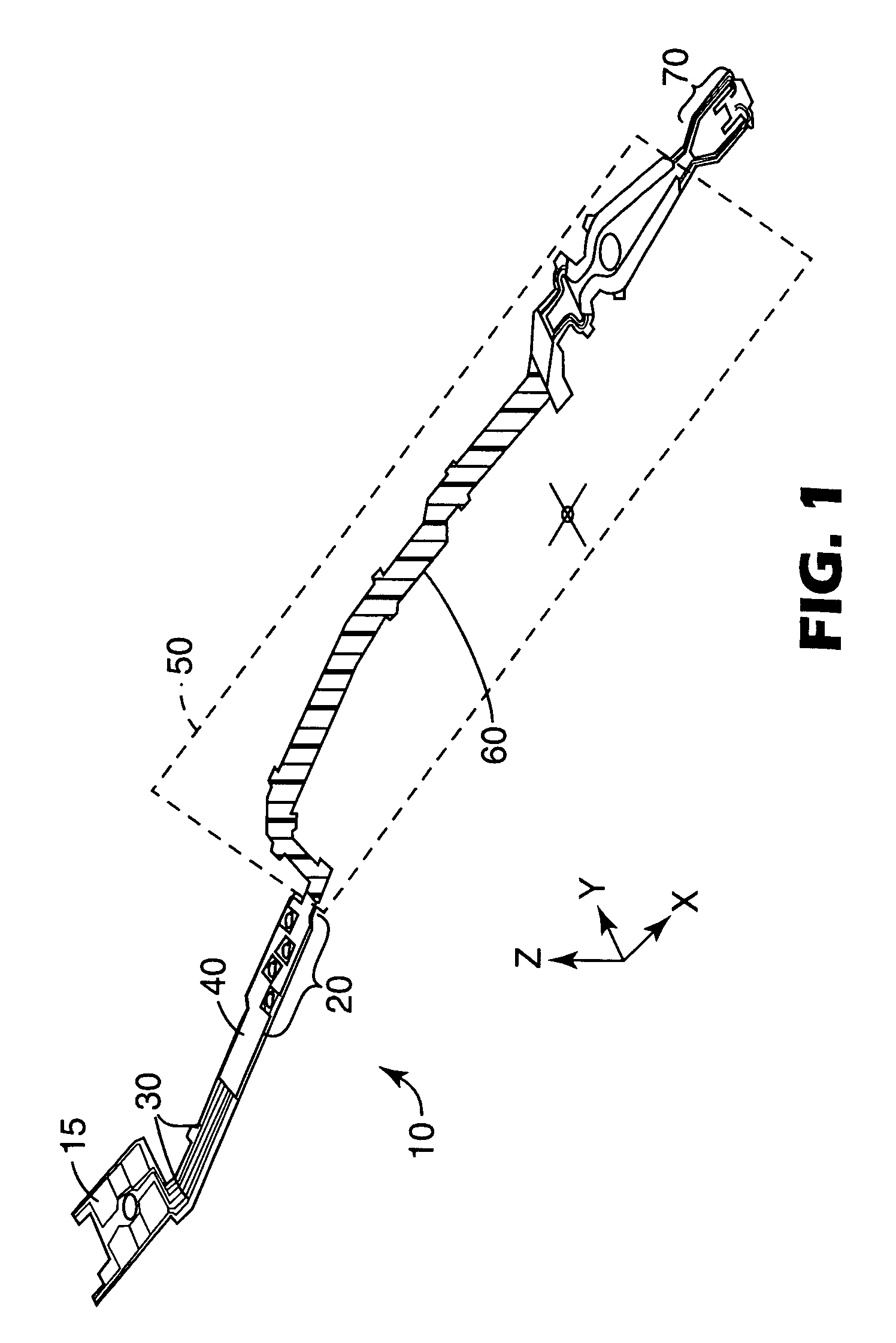 Flexible circuit with electrostatic damage limiting feature