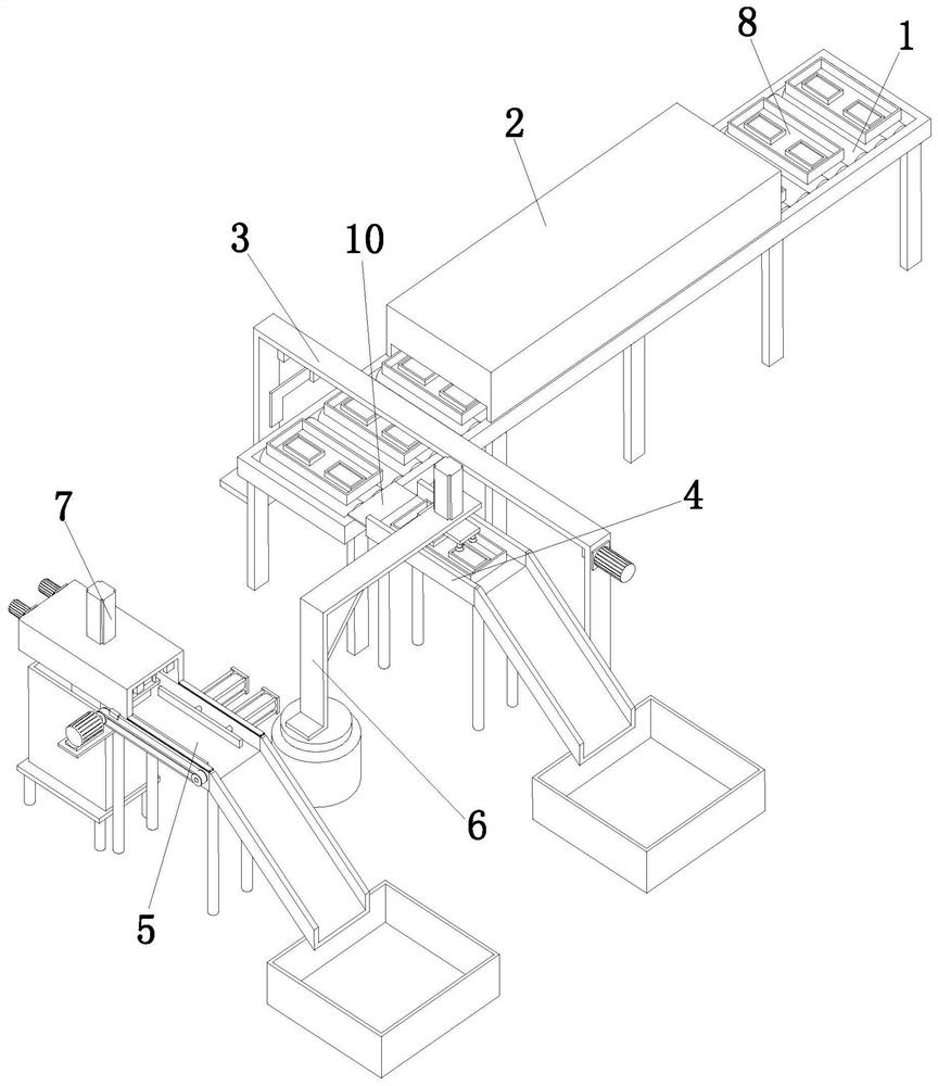 A mobile phone plate steel sheet degumming recycling line