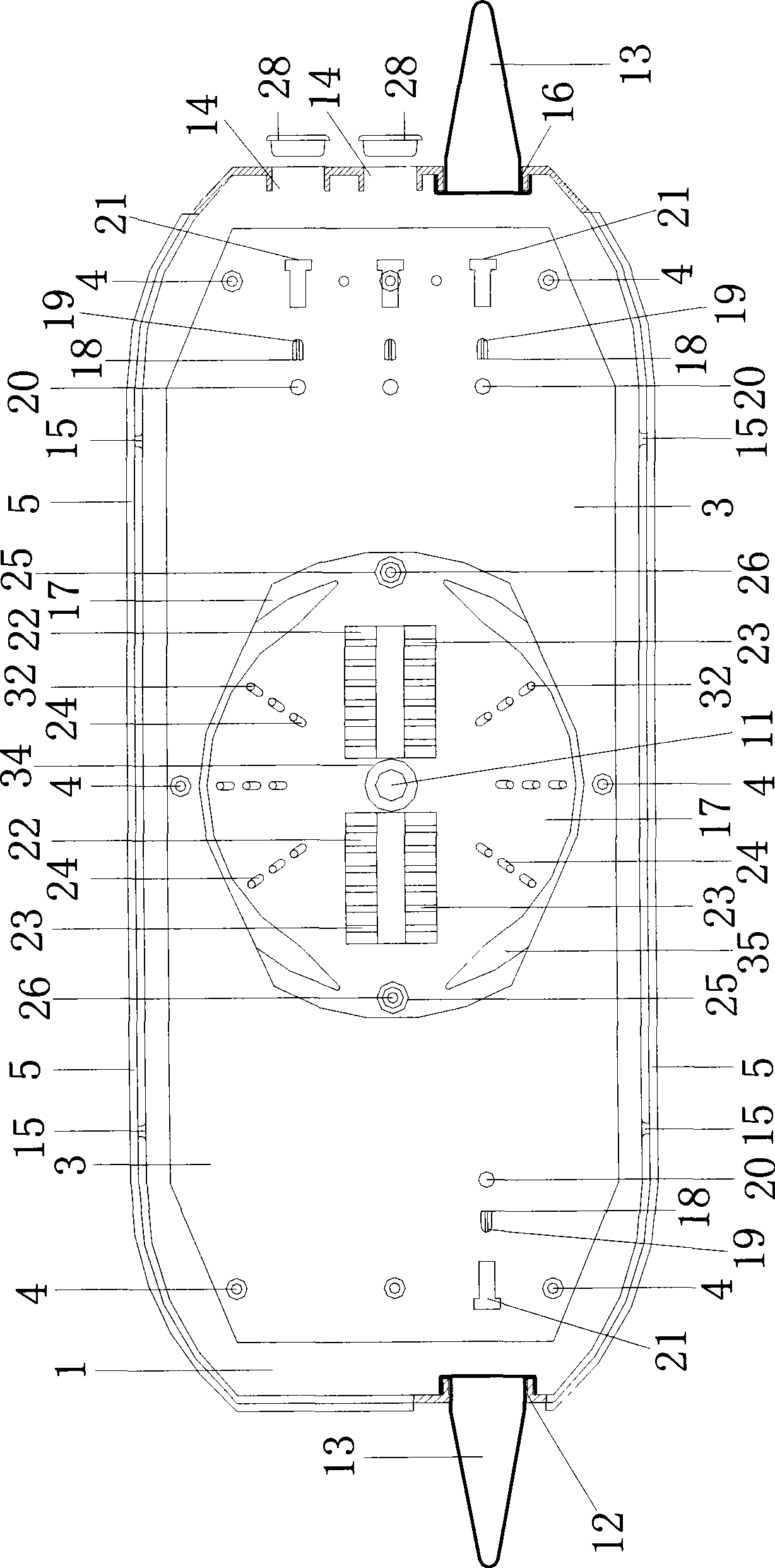 Optical cable switching box, its production method and use method