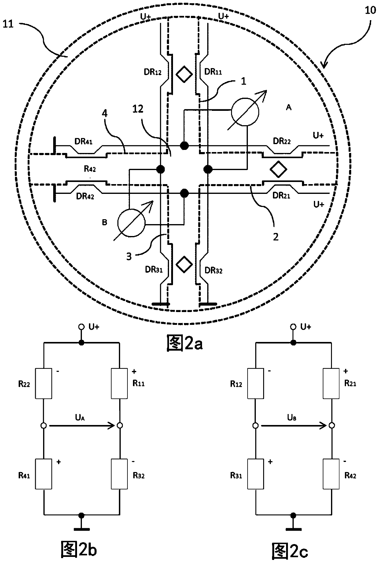 Torque sensor and method for detecting torque developed on or in a joint of an articulated arm robot