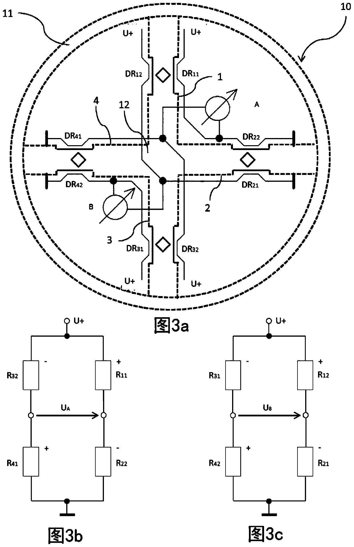 Torque sensor and method for detecting torque developed on or in a joint of an articulated arm robot