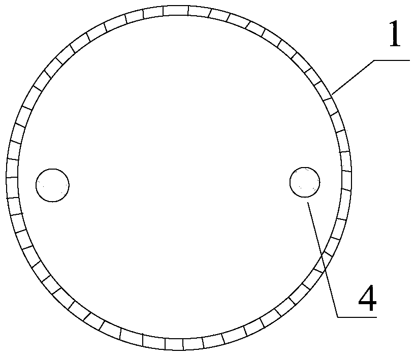 A flow control device in kr desulfurization hot metal tank