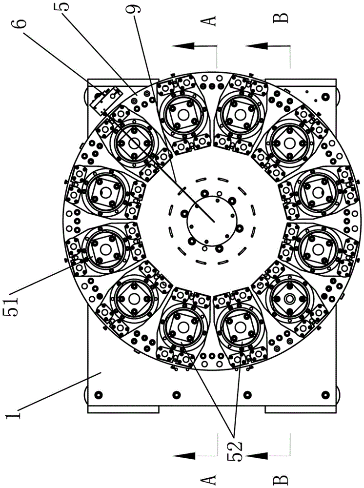 Rotating disc feeding device