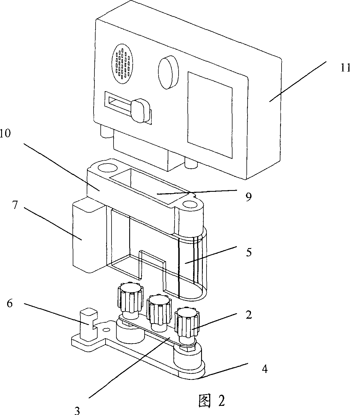 Secondary clamping board device for electrical power system relay protection