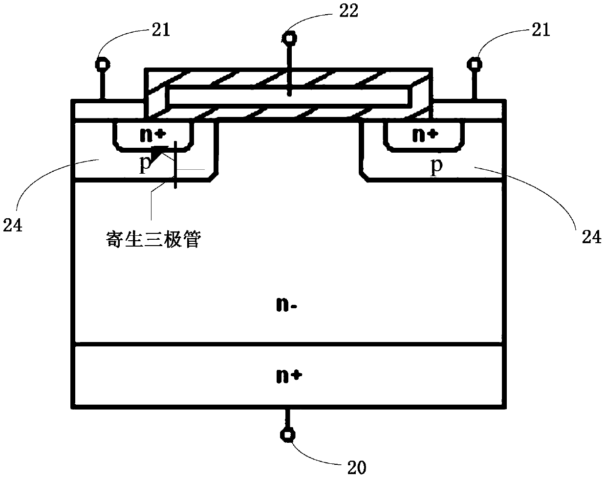 A vertical double diffused metal oxide semiconductor device and its manufacturing method