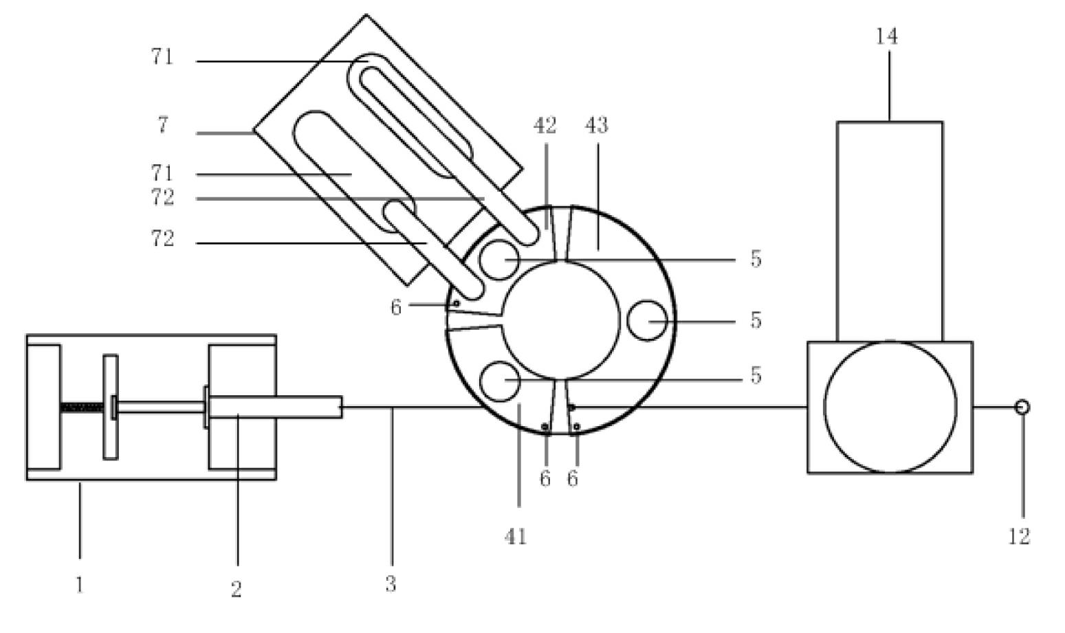 Continuously mobile nest type PCR (polymerase chain reaction) microfluidic method