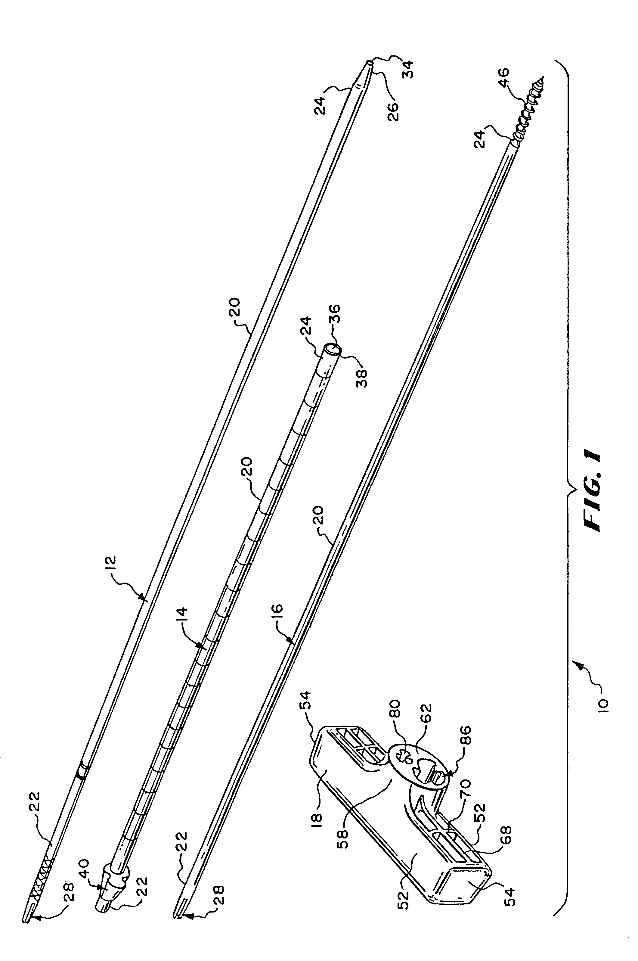 Slip-fit handle for hand-held instruments that access interior body regions