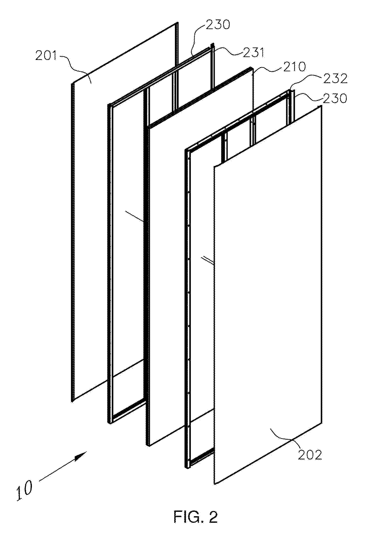 Layered fire-retardant panel